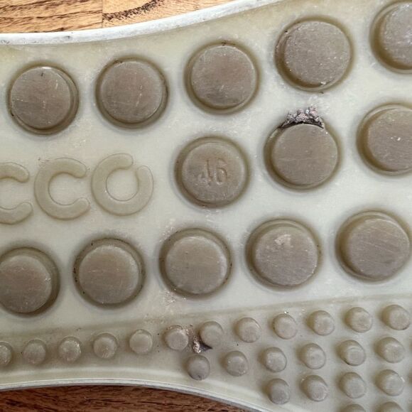 Ecco Soft 7 Brown Leather Low Top Lace Up Extra Width Sneaker Casual Shoe Sz 46 - Picture 13 of 13